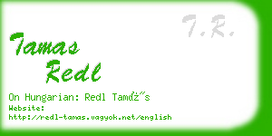tamas redl business card
